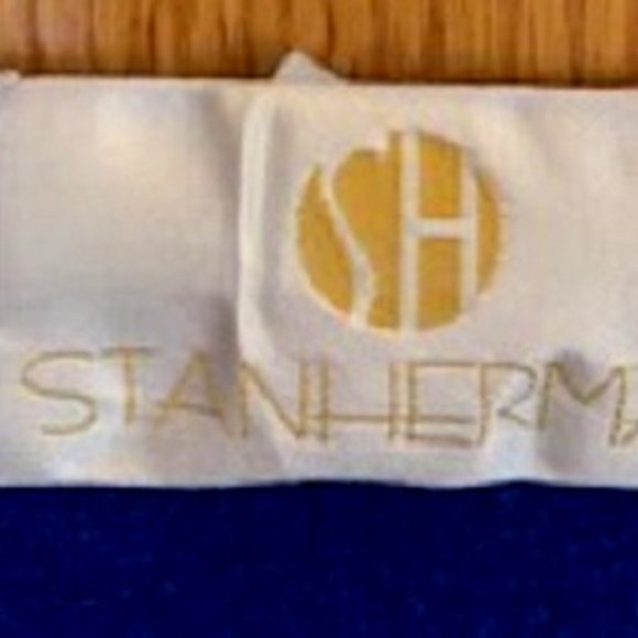 Women's Stan Herman Long Robe Lounger Soft 4 Front Buttons 2 Pockets Sz: L - Picture 6 of 6